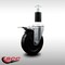 Service Caster 5'' SS Soft Rubber Swivel 1-3/8'' Expanding Stem Caster Total Lock Brake SCC-SSEXTTL20S514-SRS-138 - alternate 2